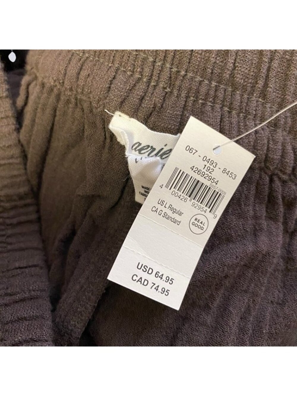 Aerie Summer Reset Trouser - Deep Earth - Picture 7 of 12